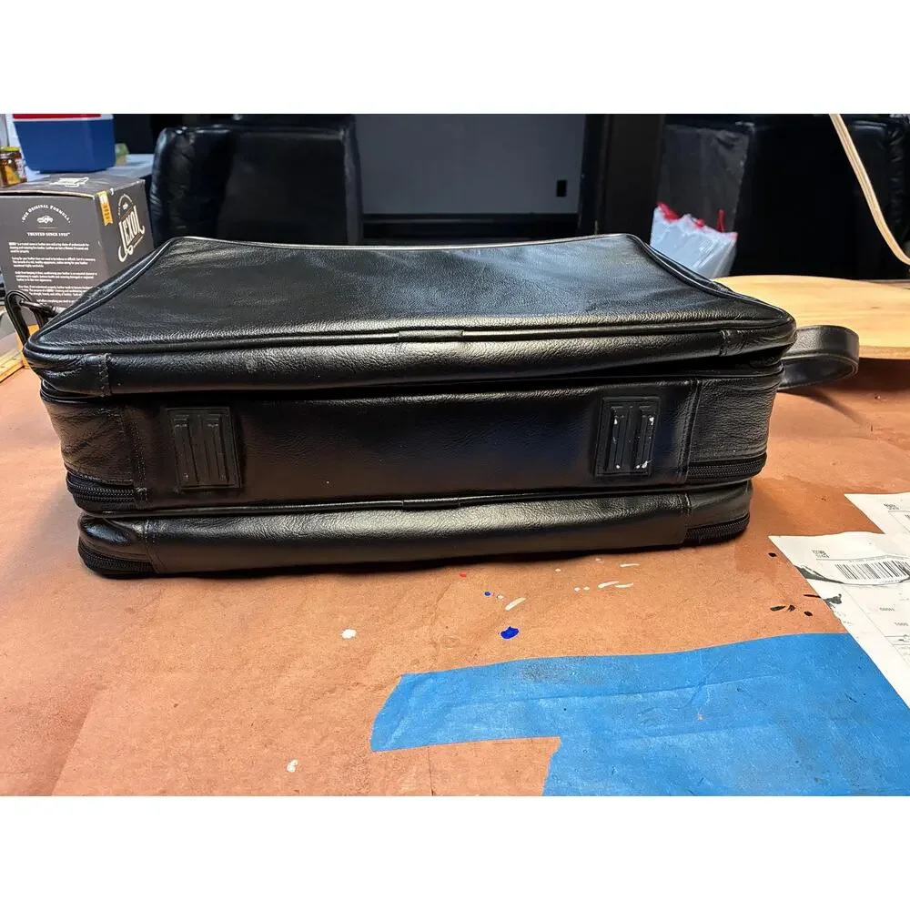 Vintage Case-Tek Leather Briefcase Bag | Genuine Leather Laptop Case